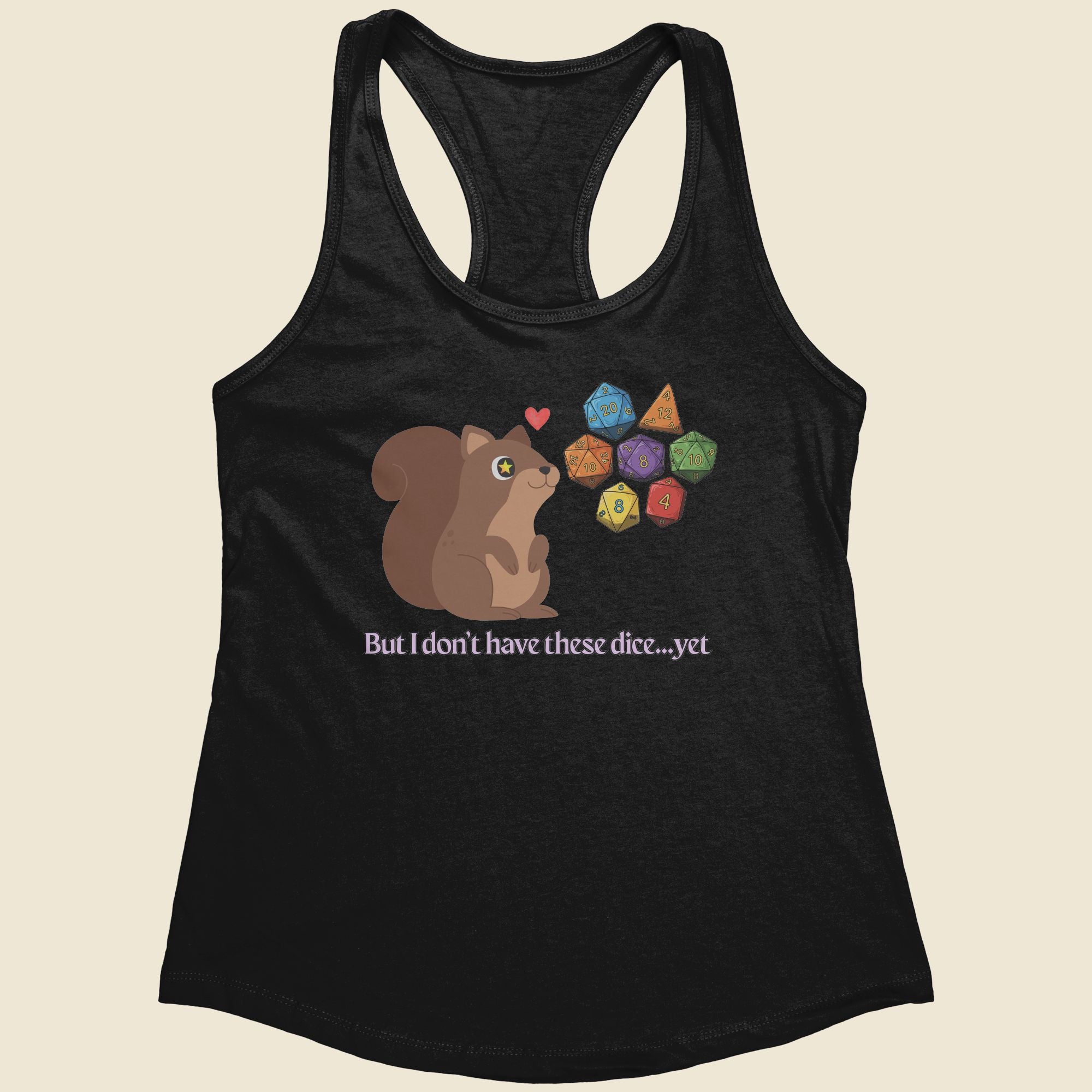 Dice Squirrel - Women's Racerback Tank