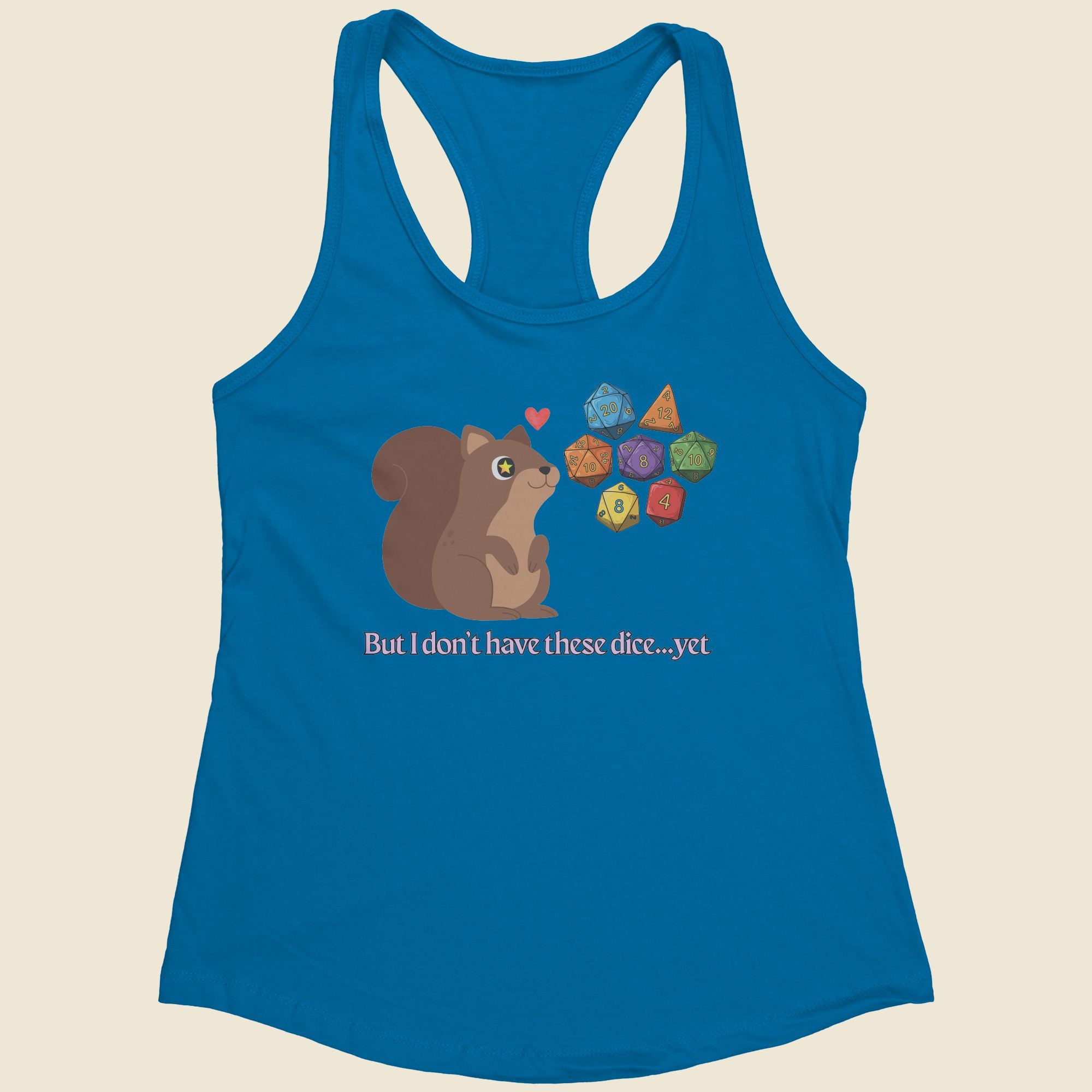Dice Squirrel - Women's Racerback Tank